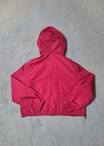 Defacto Fuşya Pembe Kapüşonlu Fermuarlı Kadın Crop Spor Ceket - Görsel 2