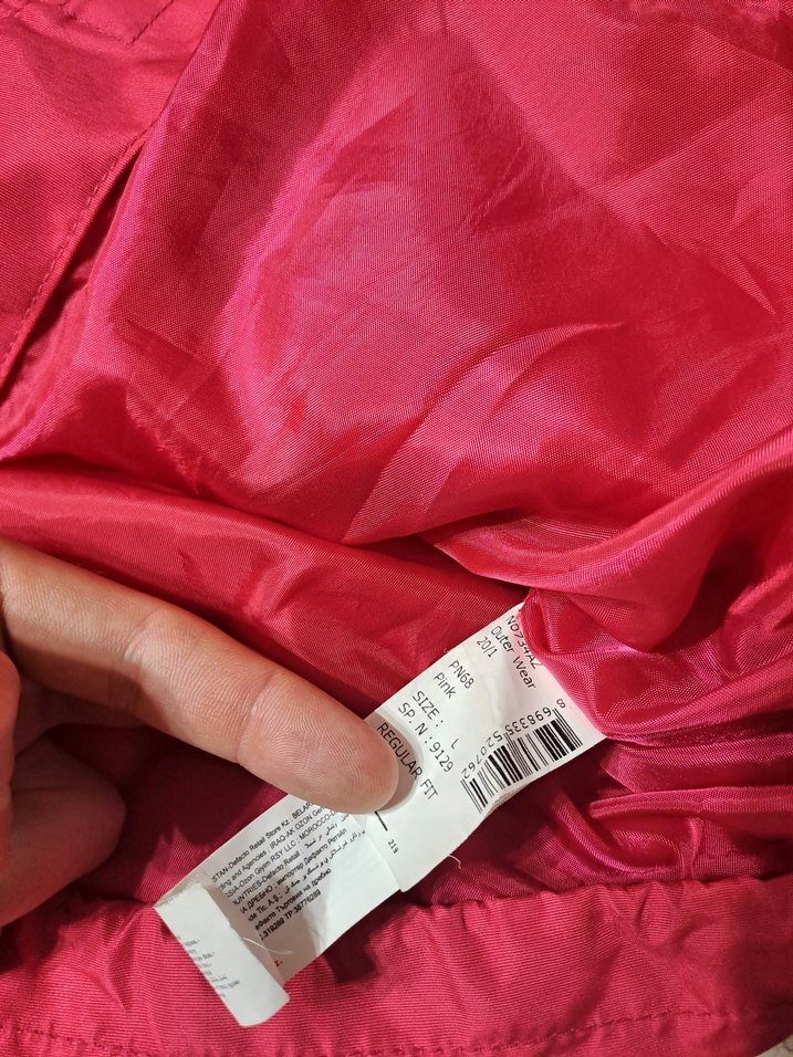 Defacto Fuşya Pembe Kapüşonlu Fermuarlı Kadın Crop Spor Ceket - Görsel 4