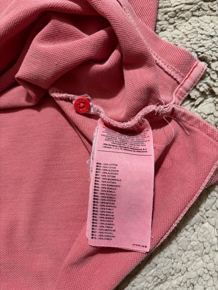 Vintage Nike Pembe Büyük Beden Polo Yaka Tişört — görsel 7/11