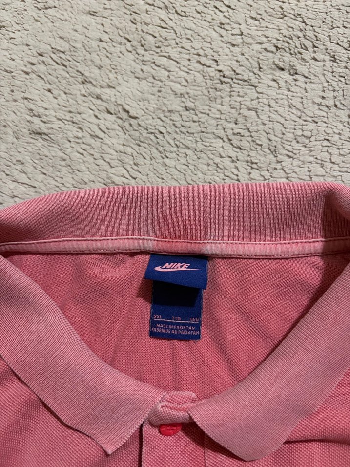 Vintage Nike Pembe Büyük Beden Polo Yaka Tişört — görsel 5/11