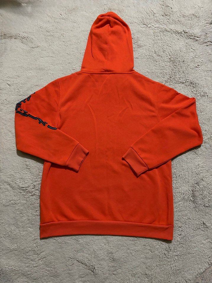 Vintage Koton Turuncu Kapüşonlu Anime Baskılı Sweatshirt/Hoodie — görsel 3/8