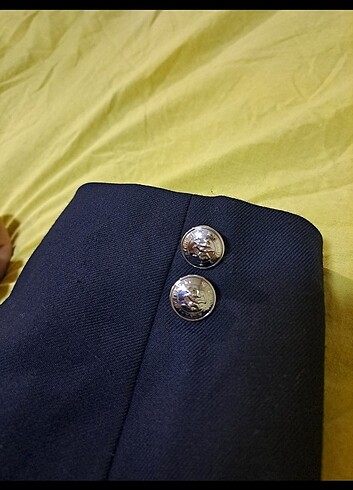 xl Beden Lacivert Vintage Blazer Ceket