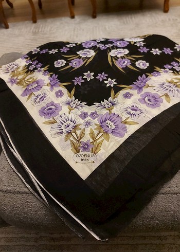 Mor Çiçekli Tülbent, Yemeni, Yazma - Görsel 5