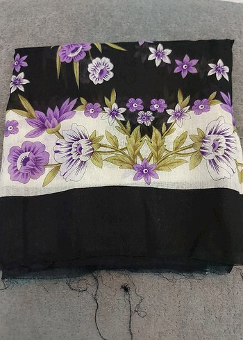 Mor Çiçekli Tülbent, Yemeni, Yazma - Görsel 6