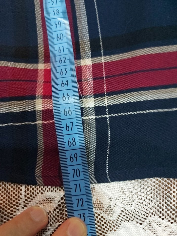 Bordo Ekoseli Uzun Kollu Rahat Kadın Gömlek - Görsel 5