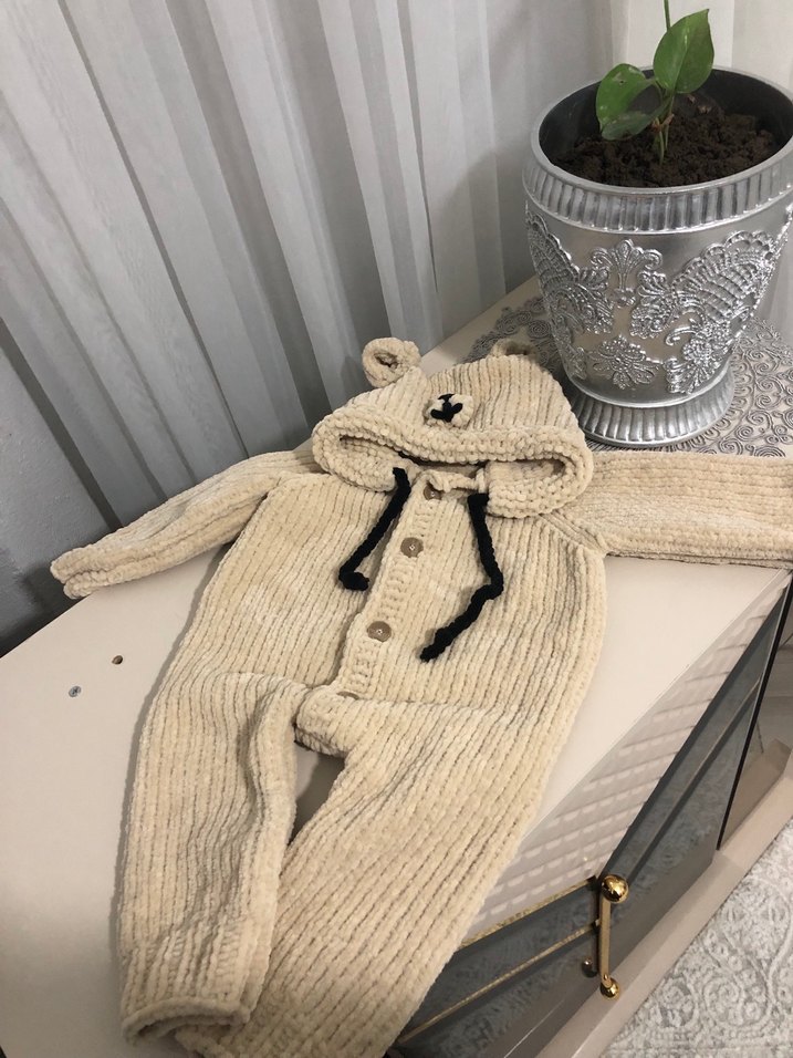 Örgü Bebek Tulumu - Görsel 3
