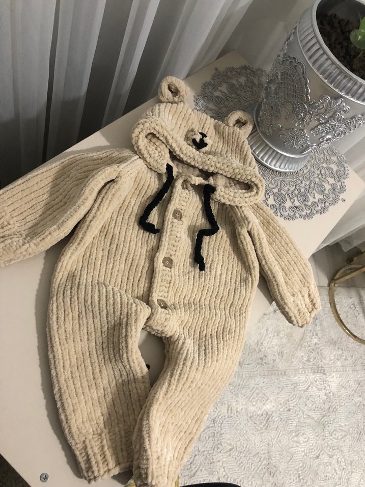 Örgü Bebek Tulumu - Görsel 2