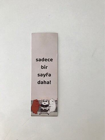 SADECE BİR SAYFA DAHA AYRAÇ
