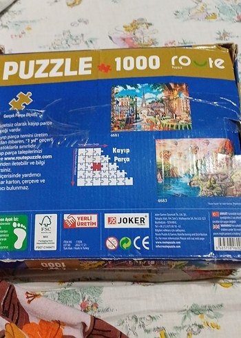  1000 Parça Renkli Manzara Puzzle