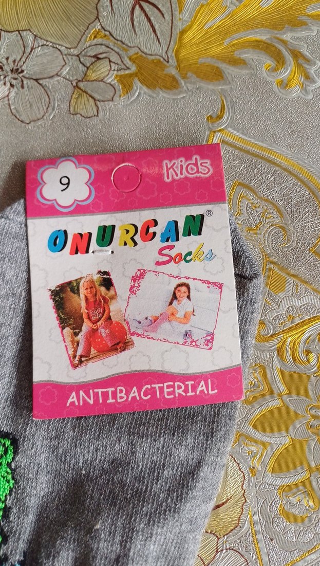 Gri Baskılı Erkek Çocuk Çorabı.3 adet fiyatı - Görsel 4