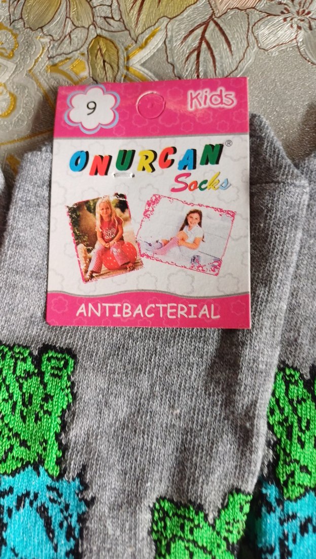 Gri Baskılı Erkek Çocuk Çorabı.3 adet fiyatı - Görsel 5