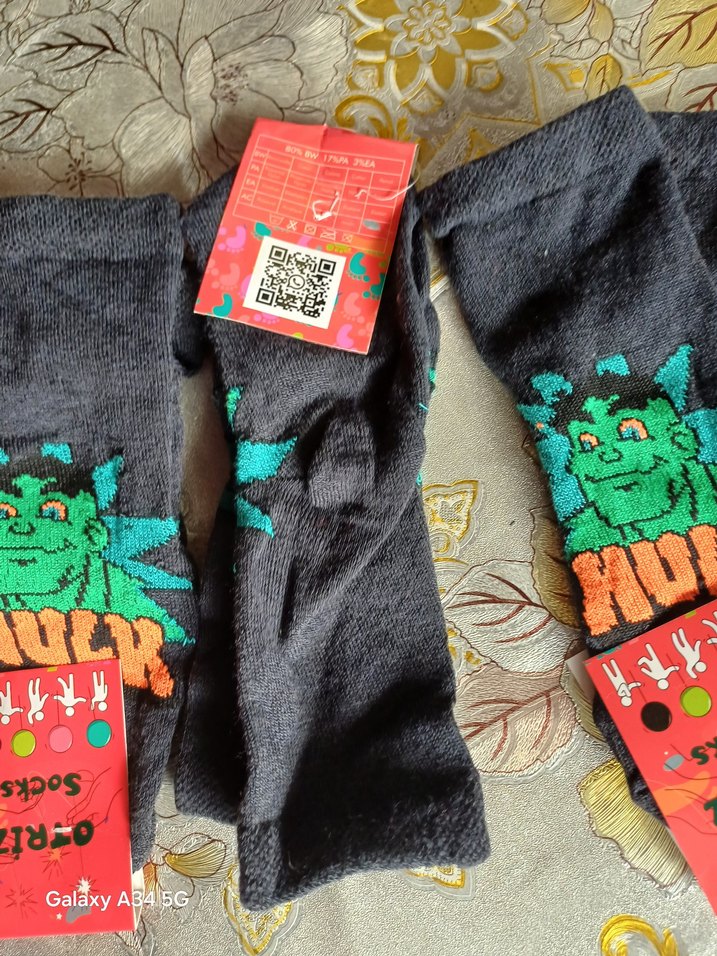 Erkek Çocuk Çok Renkli Hulk Desenli Çorap - Görsel 5