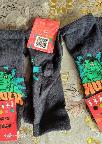 Renkli Baskılı Erkek Çorabı Hulk Desenli - Görsel 5