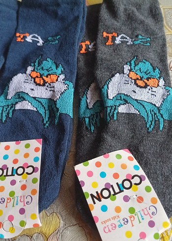 tazmanya canavarı desenli erkek çocuk çorabı - Görsel 2