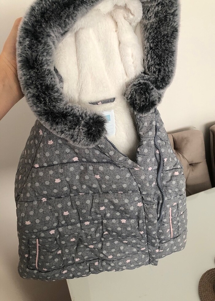 Kız bebek mont - Görsel 4