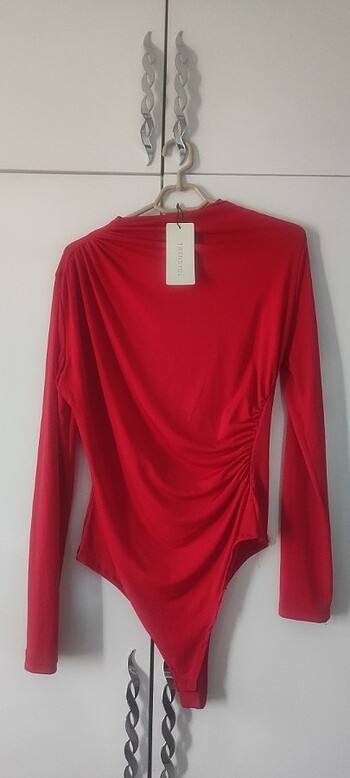 Bluz çıtçıtlı body abiye üst