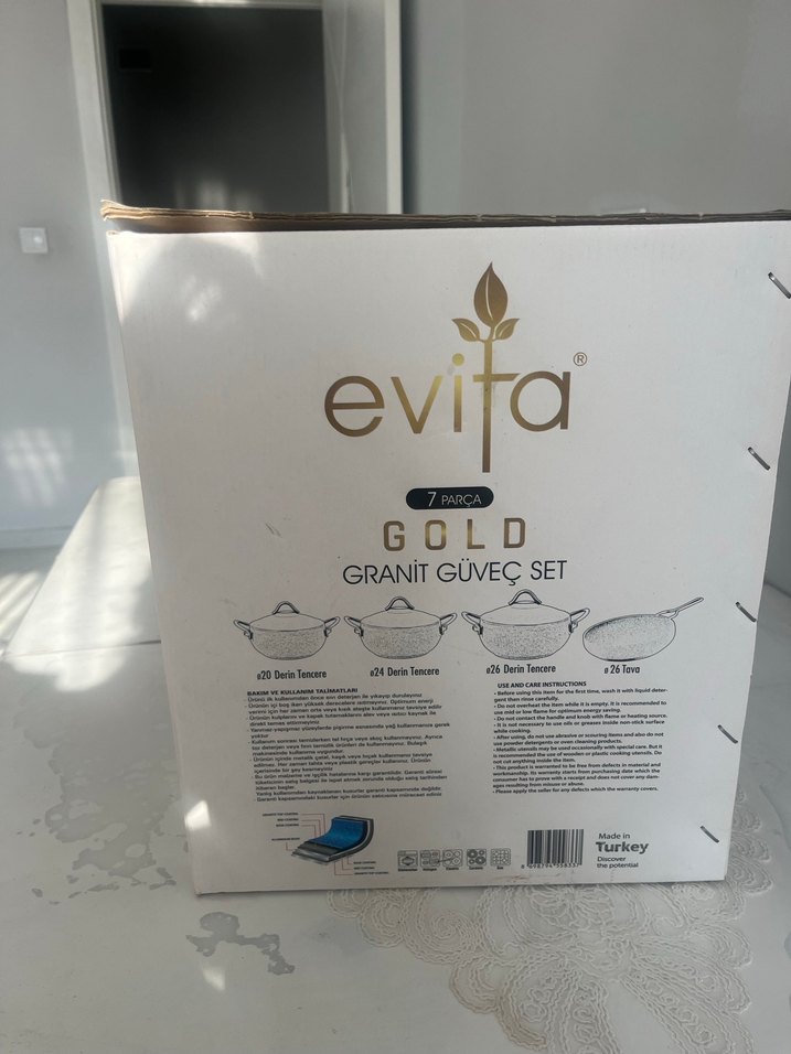 Evita Granit Tencere Seti - Görsel 2