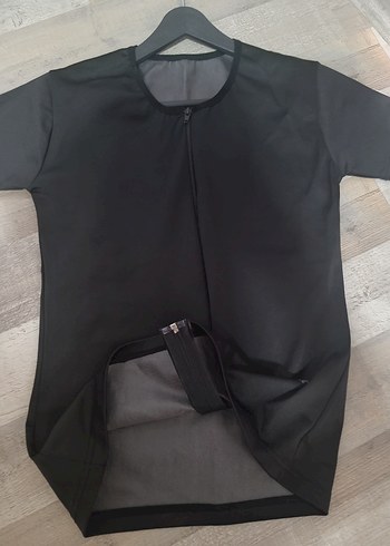 Diğer Siyah Kısa Kollu Spor Tişörtü