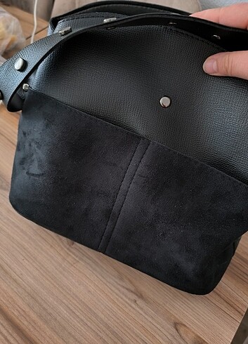 Siyah kol çantası - Görsel 8