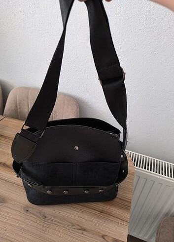 Siyah kol çantası - Görsel 10