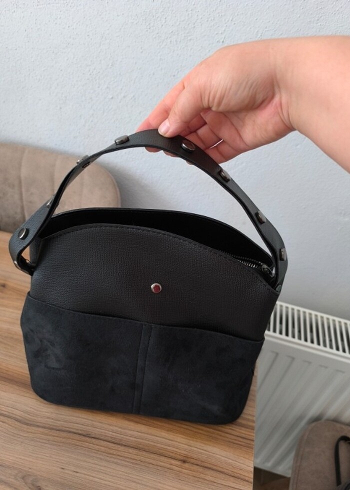 Siyah kol çantası - Görsel 4