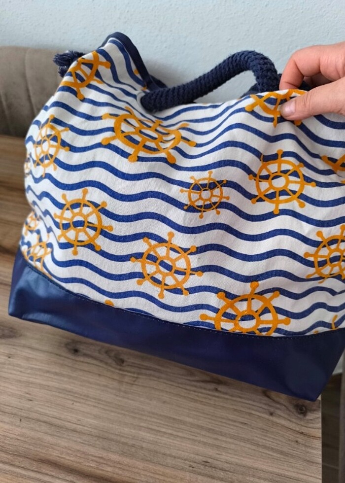 Bez plaj çantası - Görsel 4