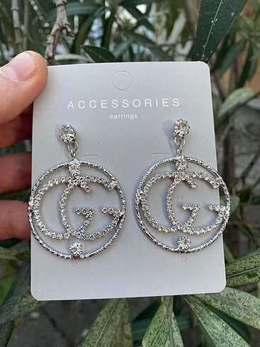 Gucci Taşlı Küpe