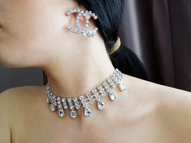Diğer Taşlı Choker Kolye