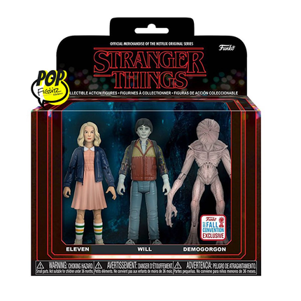 Funko Action Figure! Stranger Things - Eleven & Will & Demogorgo