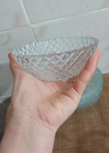 Şeffaf Desenli Cam kase 6 lı - Görsel 2