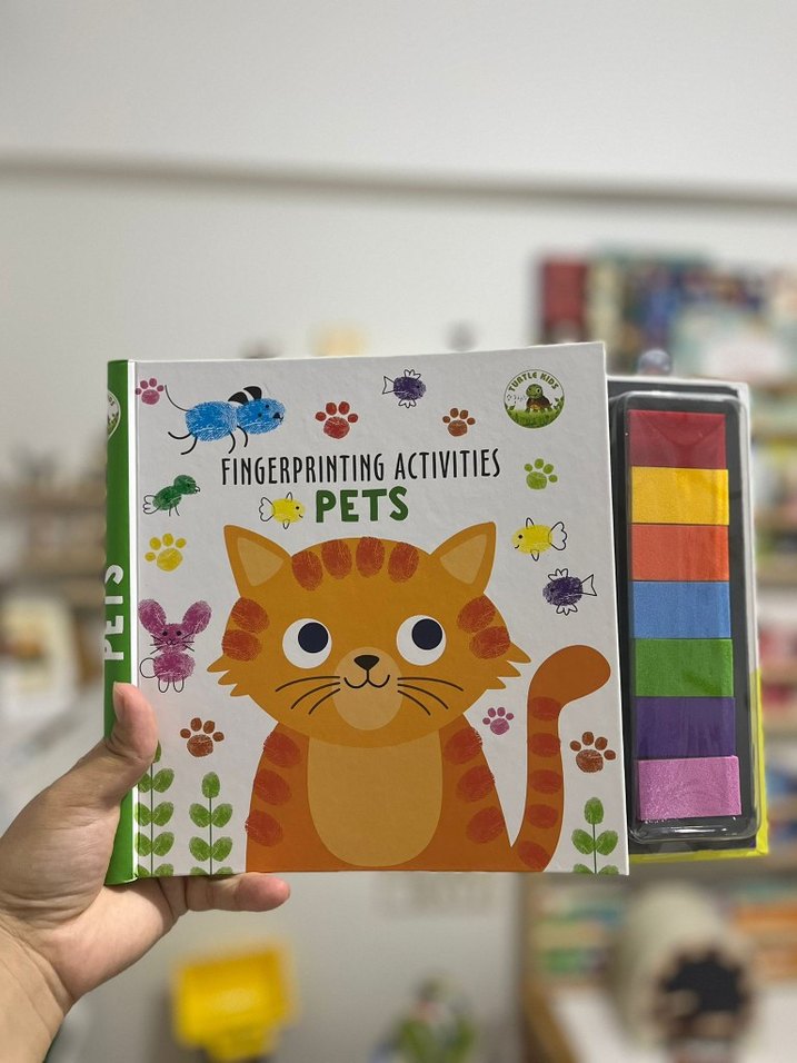 Parmak İzi Aktiviteleri: Hayvanlar Kitabı TURTLE KIDS - Görsel 2