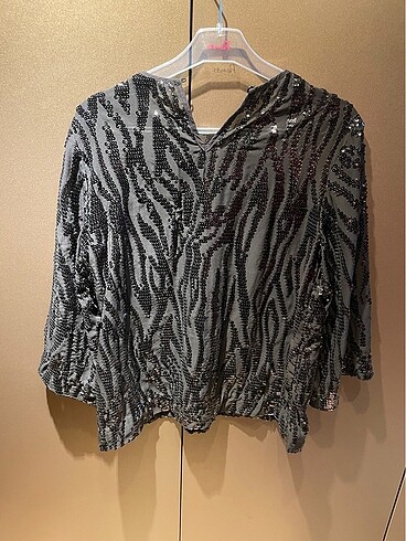 Zara Zara pullu sifon bluz