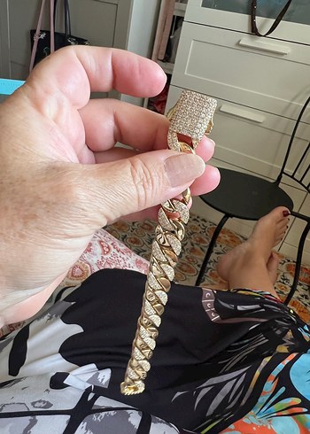 Accessorize  Tasli Altin Zincir Bileklik Vip Urun