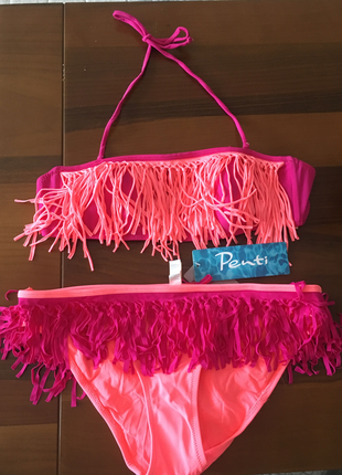 Penti püsküllü bikini