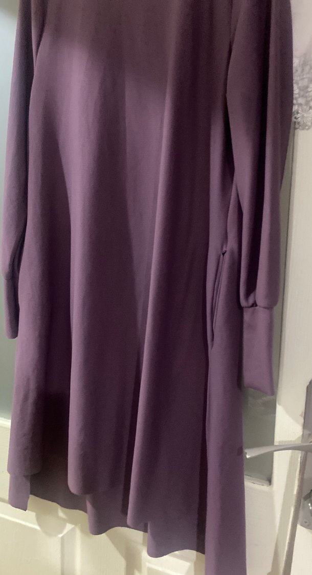 Uzun Kollu Mor Salaş Tunik - Görsel 3