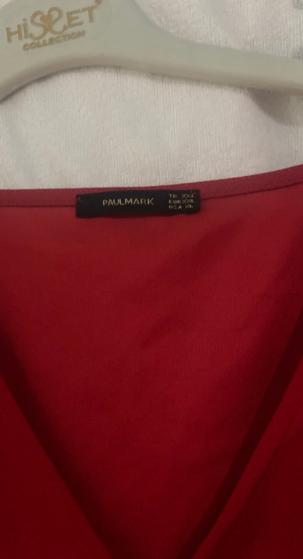 Kırmızı Fırfırlı Midi Kadın Abiye Elbise - Görsel 3