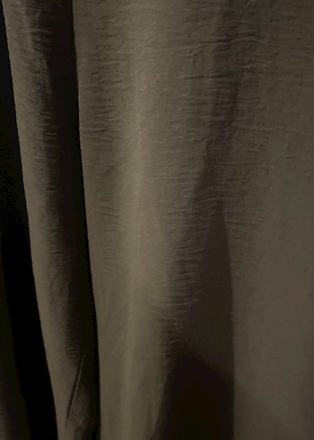 Kahverengi Uzun Keten Tulum - Görsel 4