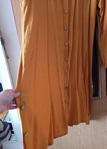 Hardal sarısı tunik