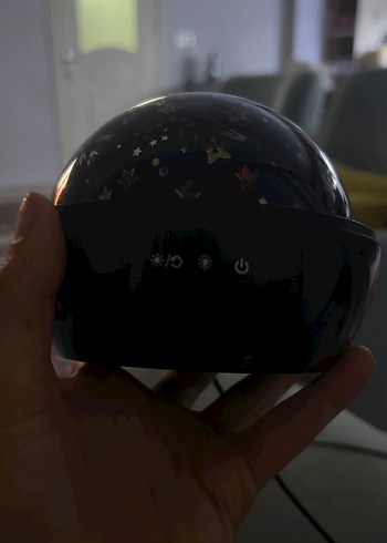 Fonksiyonlu Şarjlı ve pilli projektör gece lambası - Görsel 8