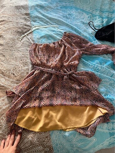 Tek omuz elbise - Görsel 6