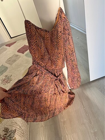 Tek omuz elbise - Görsel 3