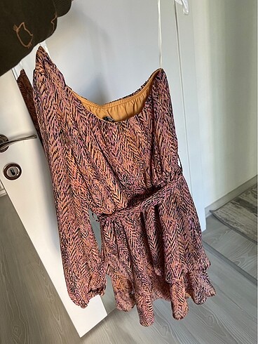 Tek omuz elbise - Görsel 5