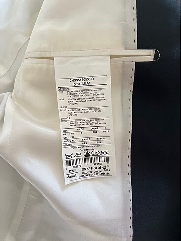 D?s damat Beyaz damatlık ceket - Görsel 4