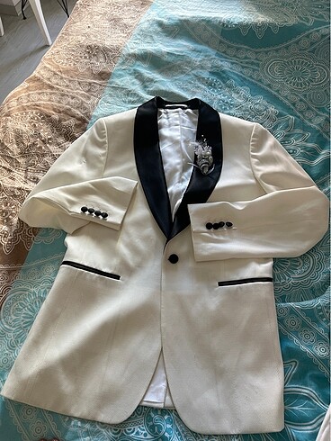 D?s damat Beyaz damatlık ceket - Görsel 3