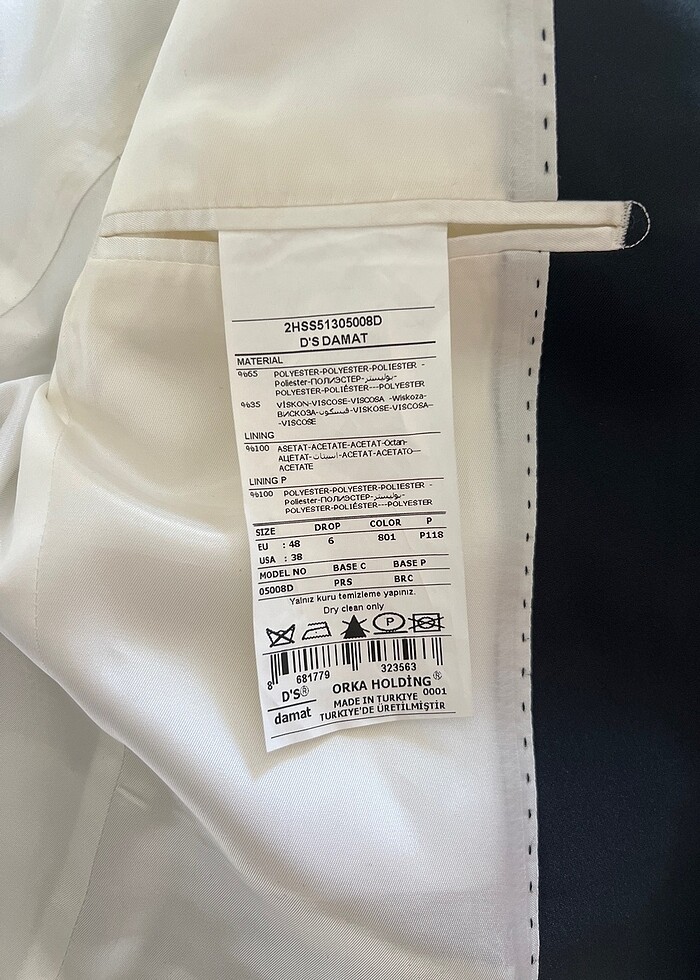 D?s damat Beyaz damatlık ceket - Görsel 4