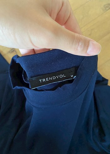 Trendyol & Milla Trendyolmilla Lacivert Bağlamalı Crop