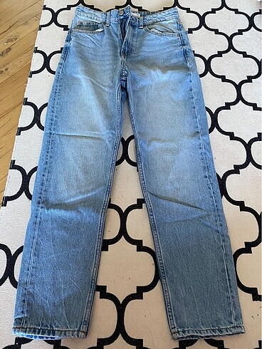 Bershka Bershka Mavi Mom Jean Kot