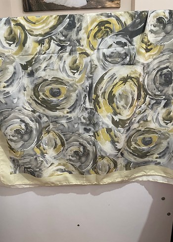 yağ yeşili şal - Görsel 2