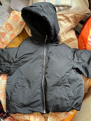 Bershka şişme mont siyah