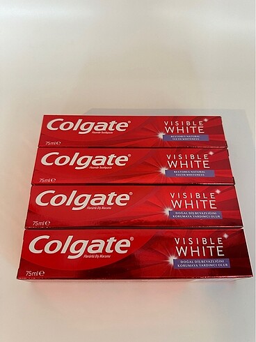  Beden Colgate Visible White Diş Macunu 4x75ml